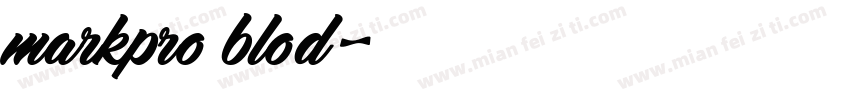 markpro blod字体转换